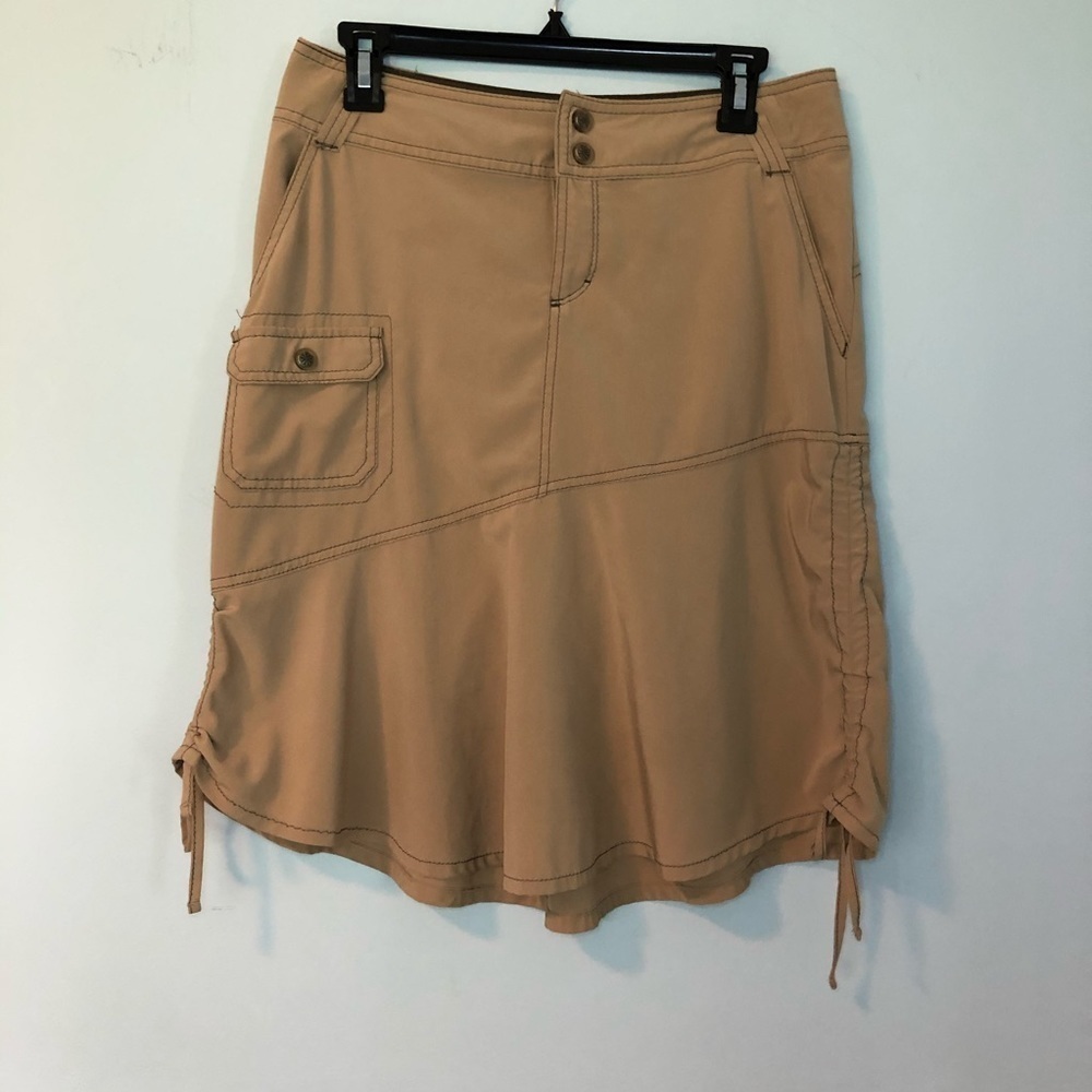 Athleta Tan Mini Cargo Skirt Size 4
